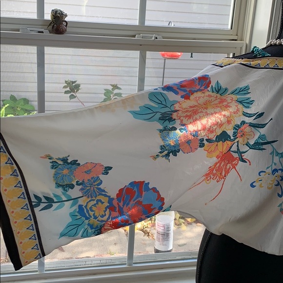 Flying Tomato | Kimono jewel toned BOHO blouse - Picture 6 of 7